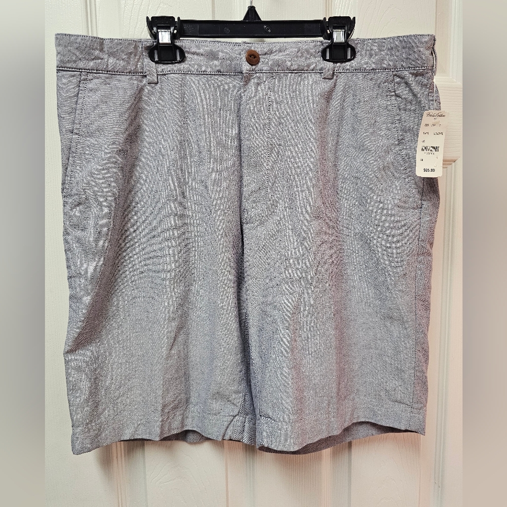 NWT Brooks Brothers Red Fleece Linen Shorts Size 34 Waist